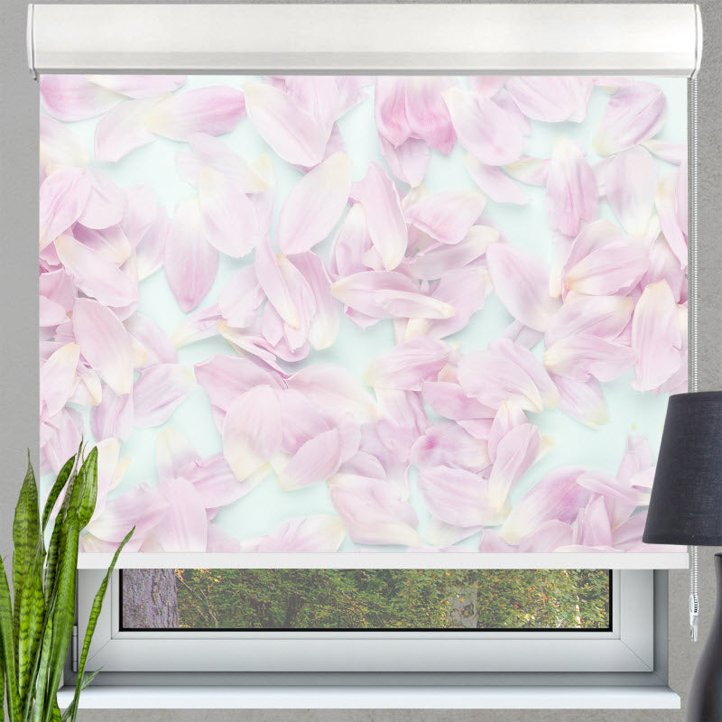 Kassettenrollo mit Motiv: Blüten