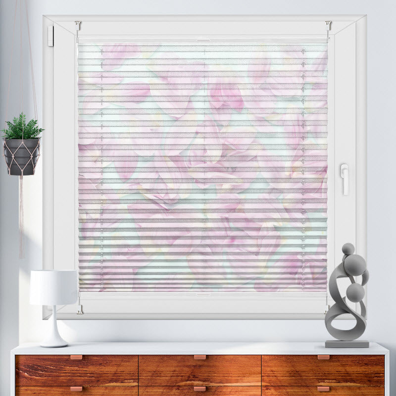 Plissee mit Motiv: Blüten