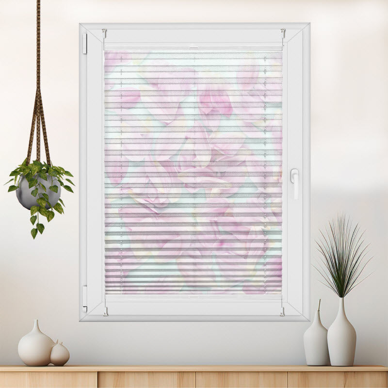 Plissee mit Motiv: Blüten