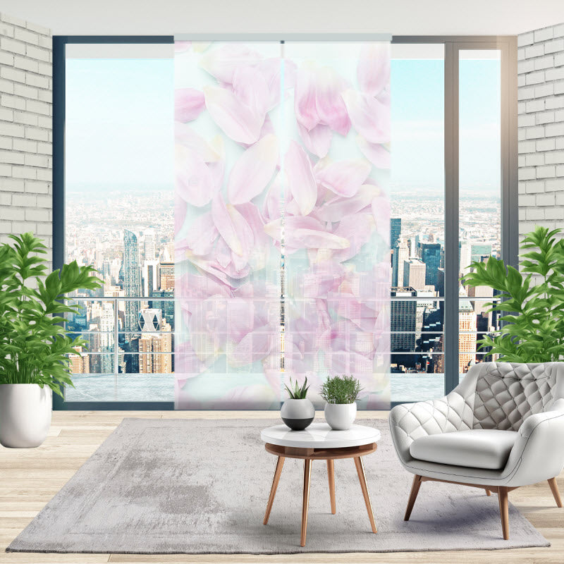 Schiebegardine mit Motiv: Blüten