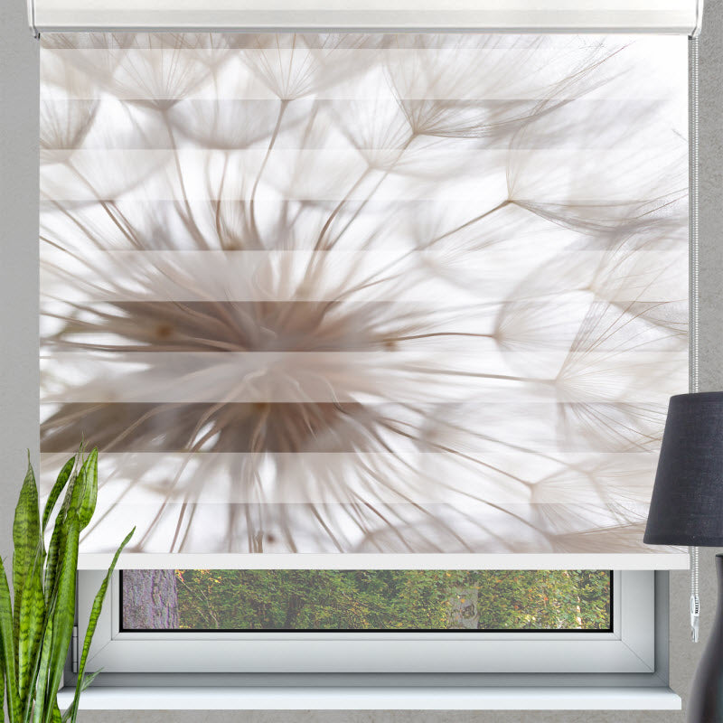 Doppelrollo mit Motiv: Pusteblume V3