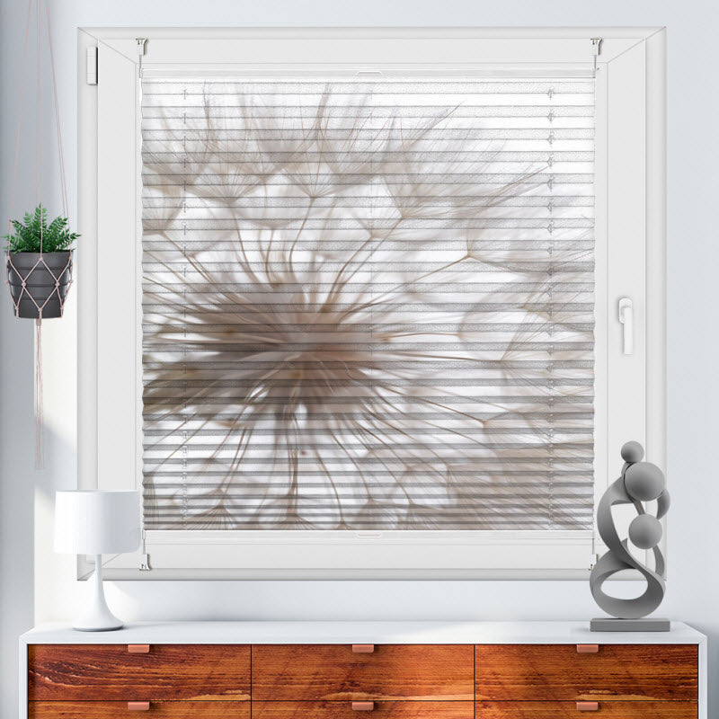 Wabenplissee mit Motiv: Pusteblume V3