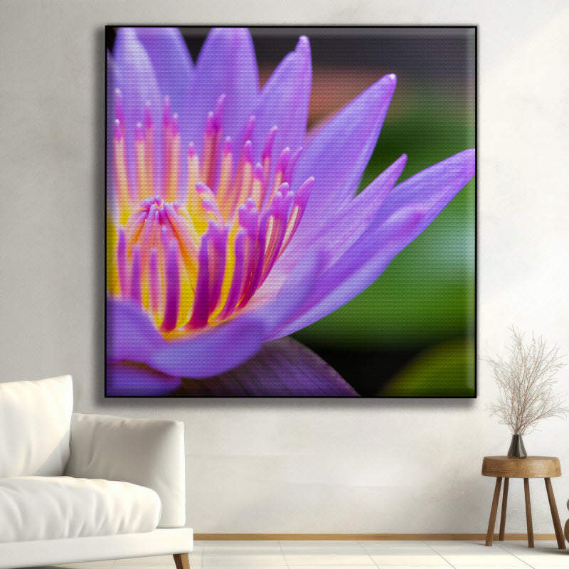 Akustikstoff mit Motiv: Seerose