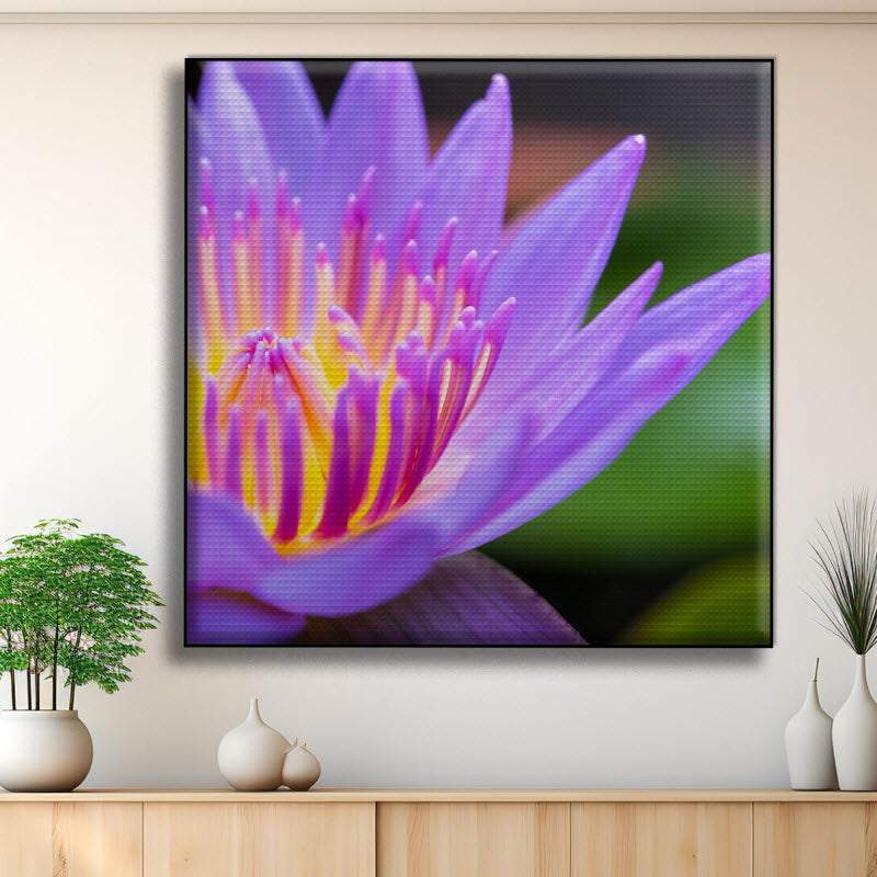 Akustikstoff mit Motiv: Seerose