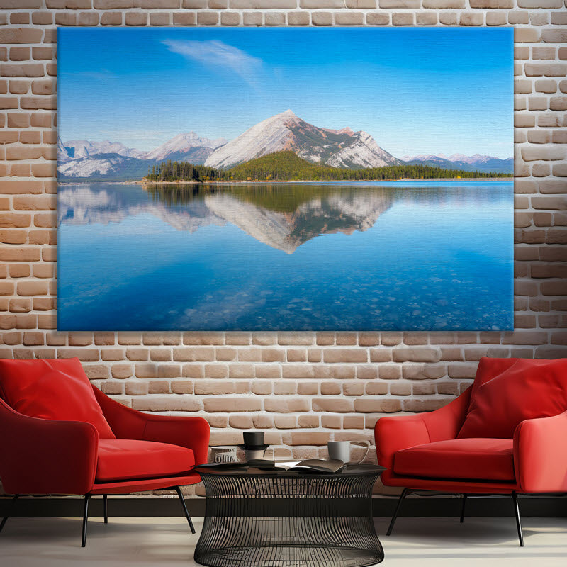 Leinwand mit Motiv: Bergsee