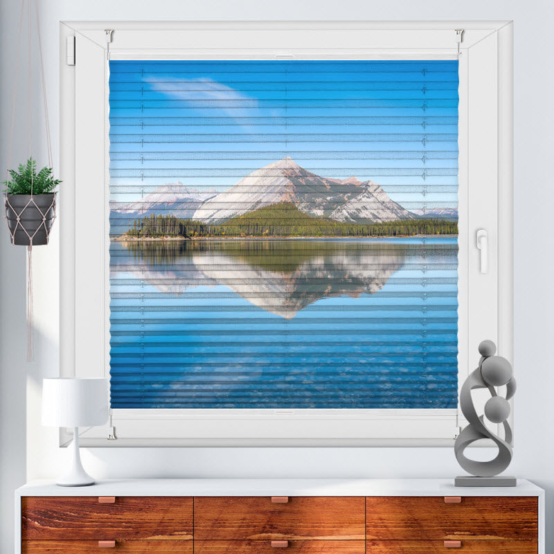 Plissee mit Motiv: Bergsee