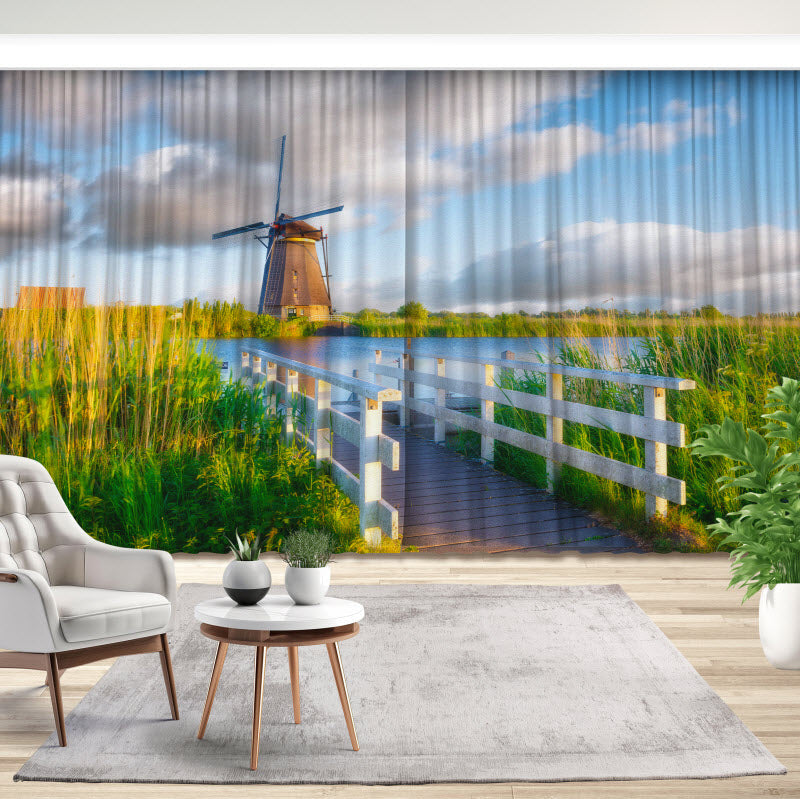 Fotovorhang: Windmühle