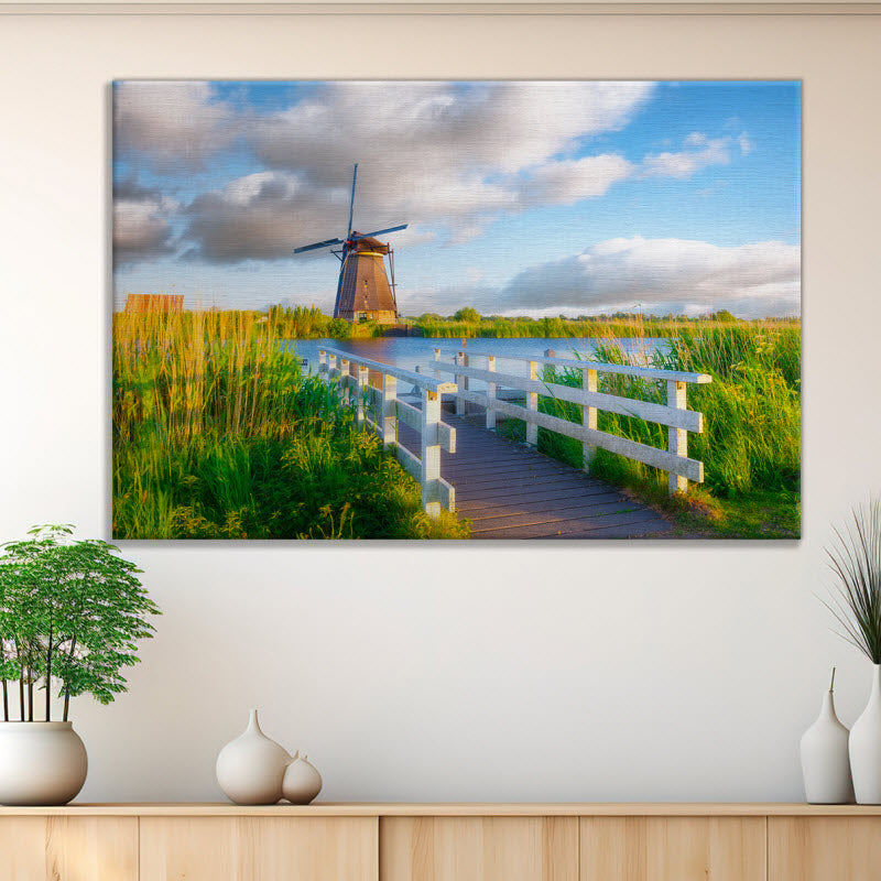 Leinwand mit Motiv: Windmühle