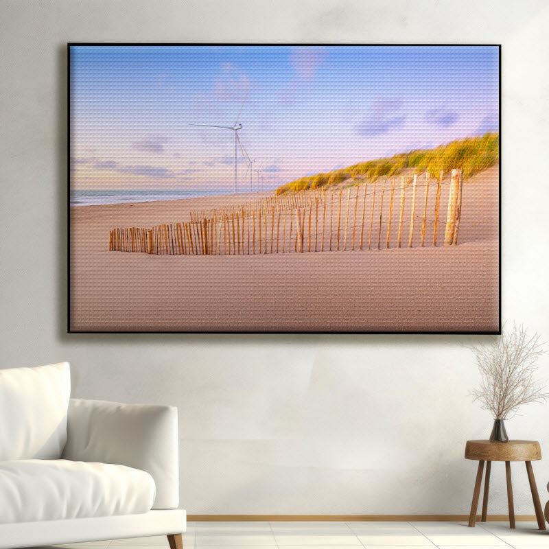 Akustikstoff mit Motiv: Sylt Sand