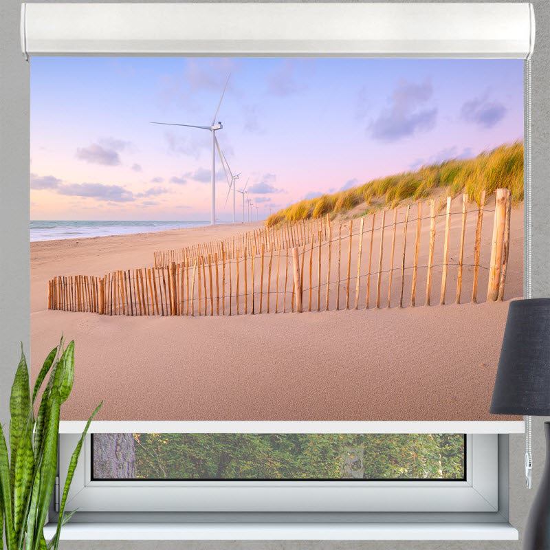 Kassettenrollo mit Motiv: Sylt Sand
