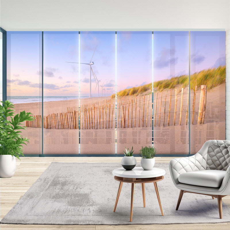Schiebegardine mit Motiv: Sylt Sand
