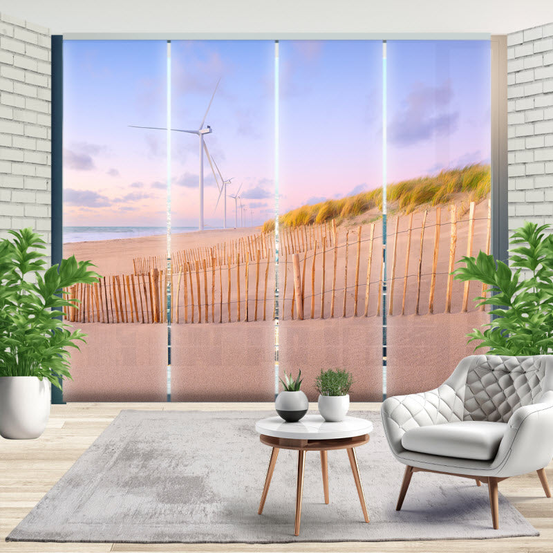 Schiebegardine mit Motiv: Sylt Sand