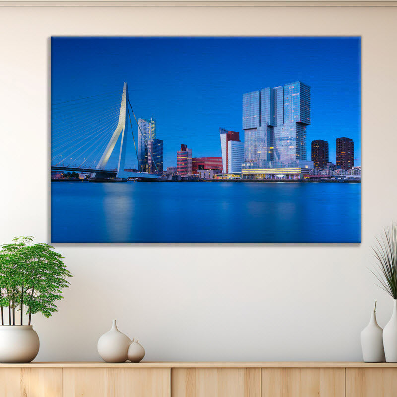 Leinwand mit Motiv: Rotterdam Wolkenkratzer