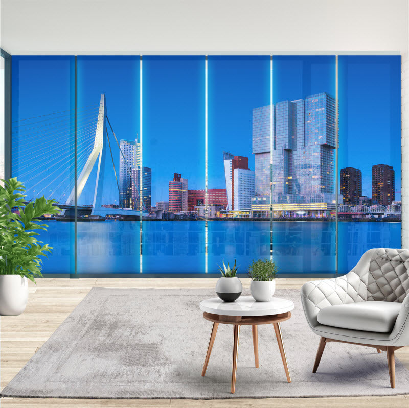 Schiebegardine mit Motiv: Rotterdam Wolkenkratzer