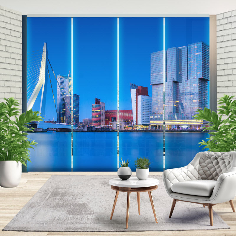 Schiebegardine mit Motiv: Rotterdam Wolkenkratzer