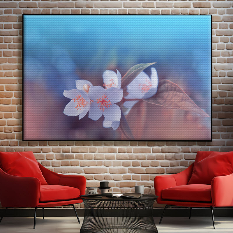 Akustikstoff mit Motiv: Kischblüte