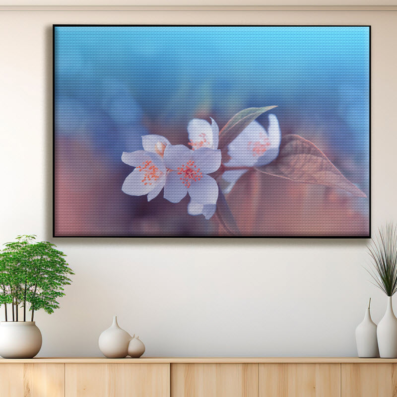 Akustikstoff mit Motiv: Kischblüte