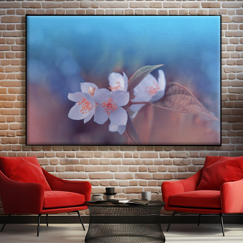 Textilspannrahmen mit Motiv: Kischblüte