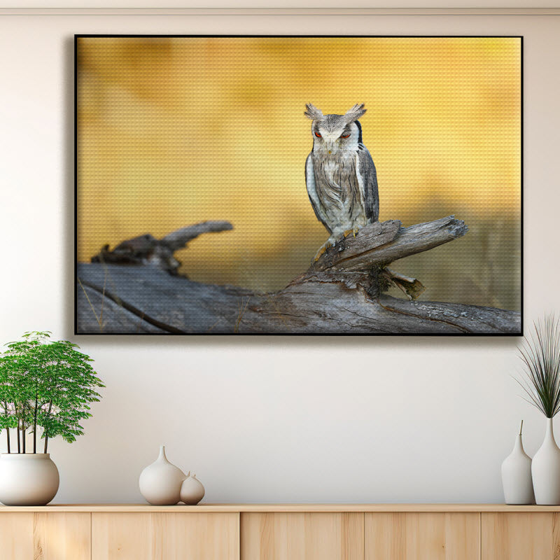 Akustikstoff mit Motiv: Die Eule