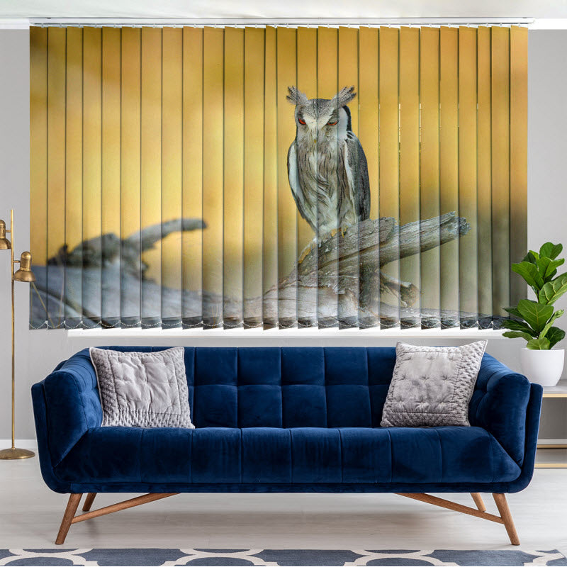 Lamellenvorhang mit Motiv: Die Eule