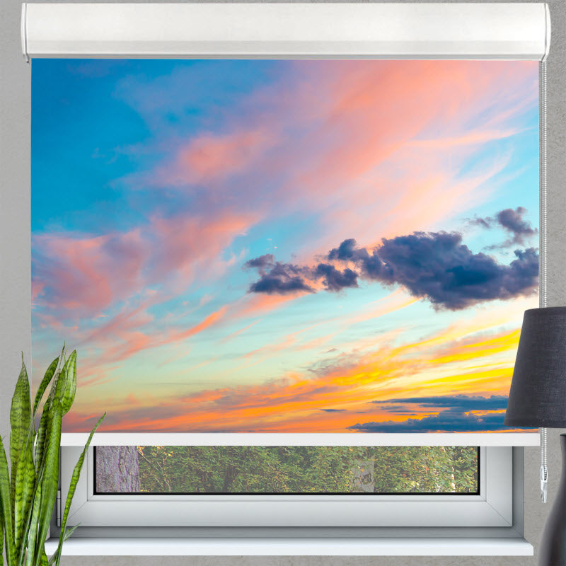Kassettenrollo mit Motiv: Bunter Himmel