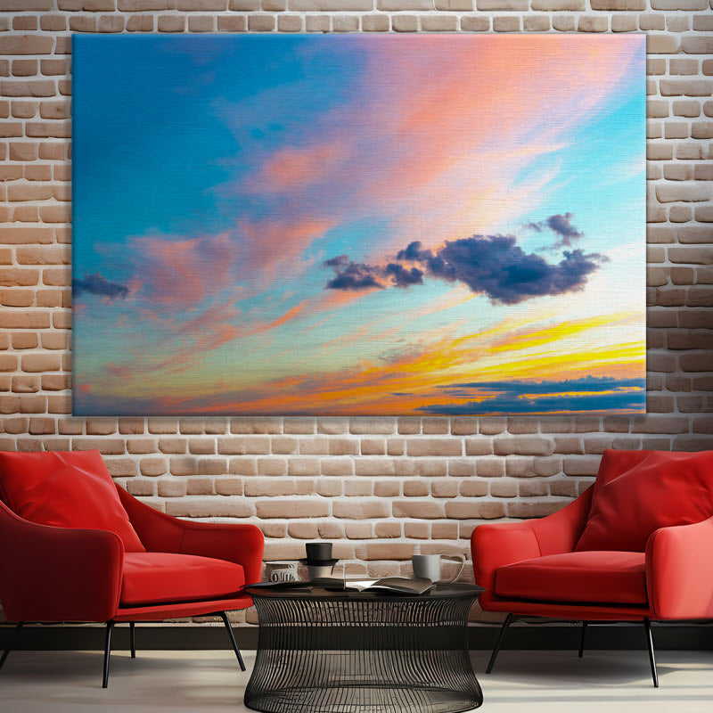 Leinwand mit Motiv: Bunter Himmel