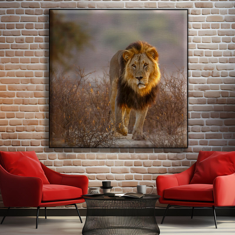 Textilspannrahmen mit Motiv: Löwe