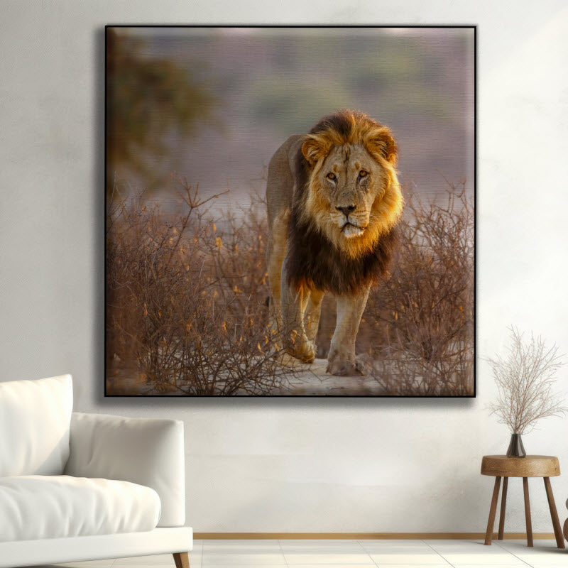 Textilspannrahmen mit Motiv: Löwe