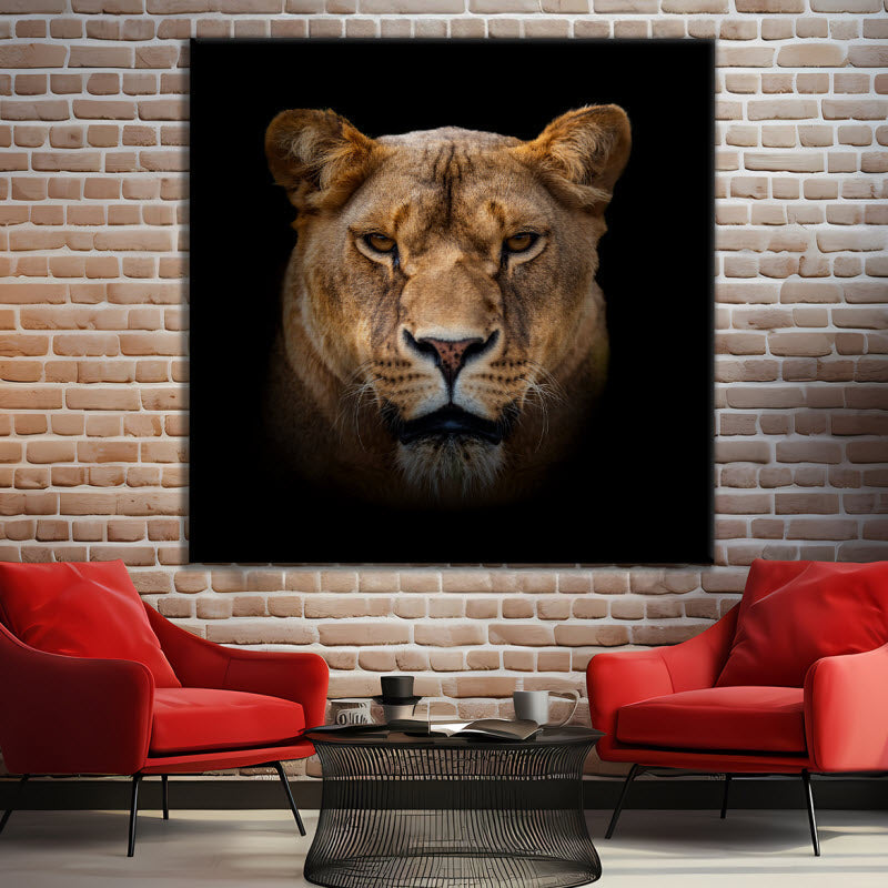Leinwand mit Motiv: Löwin