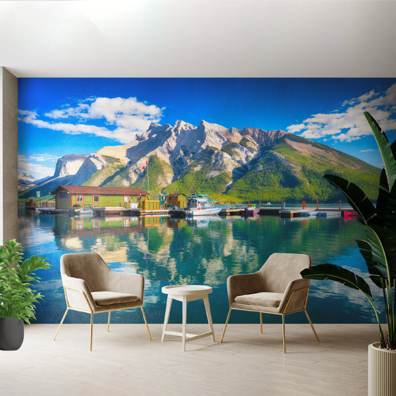 Tapete mit Motiv: Berge am See