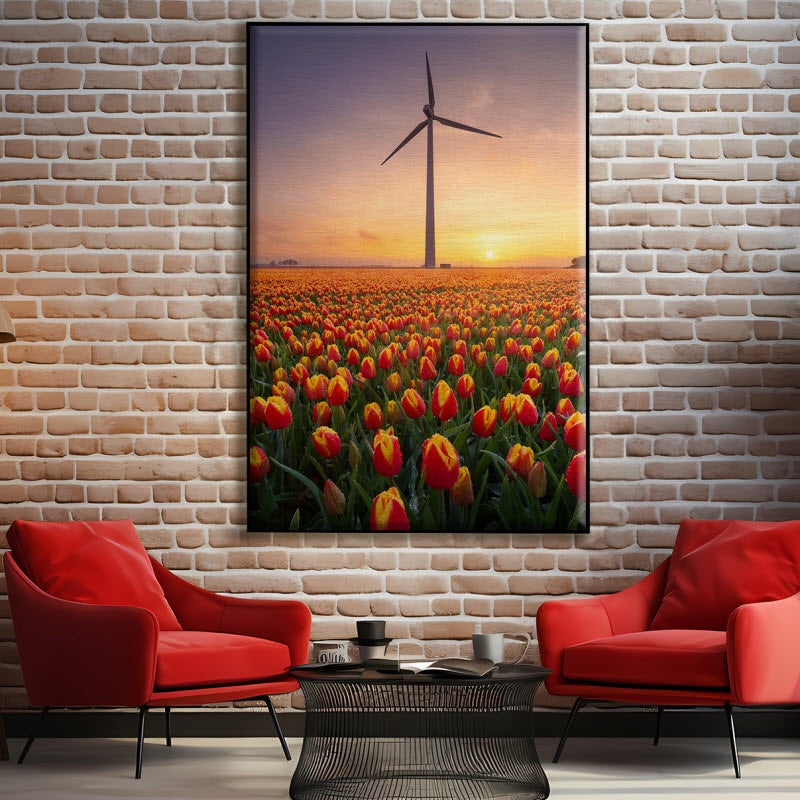 Textilspannrahmen mit Motiv: Tulpen