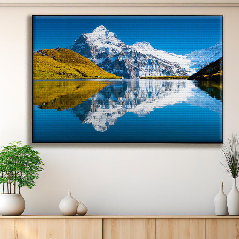 Akustikstoff mit Motiv: Schweiz Berge