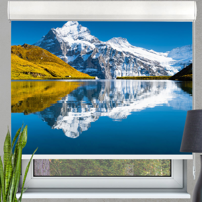 Kassettenrollo mit Motiv: Schweiz Berge