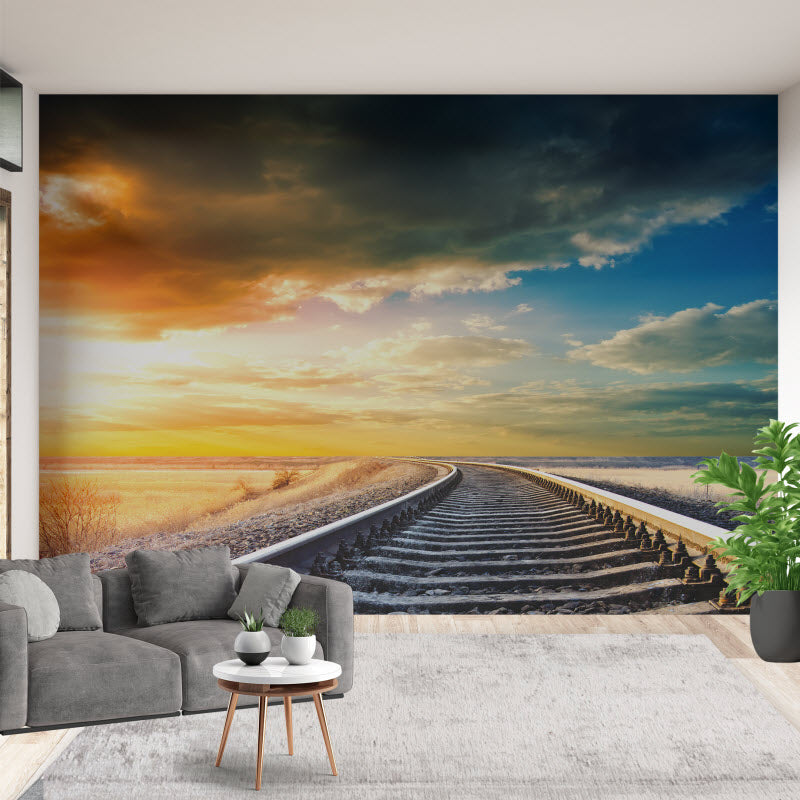 Tapete mit Motiv: Gleis