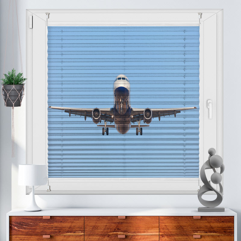 Wabenplissee mit Motiv: Flugzeug