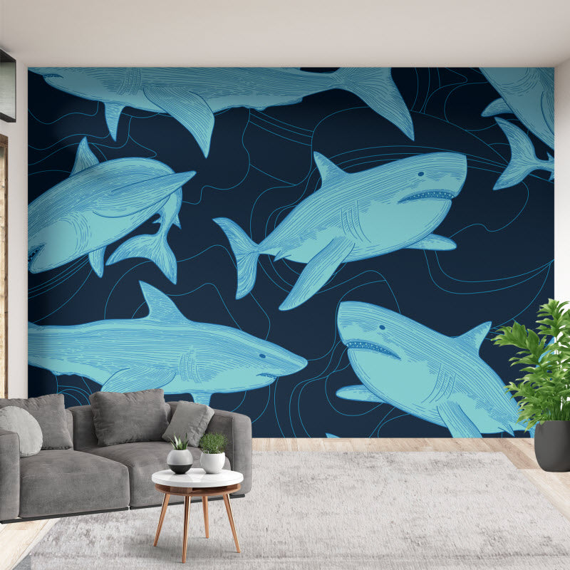 Tapete mit Motiv: Haimuster