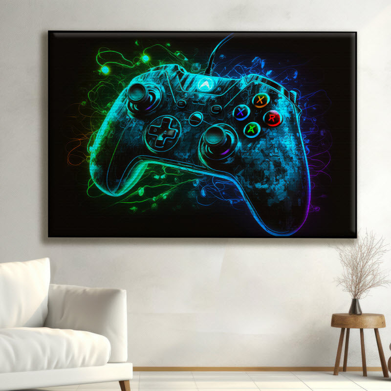 Akustikstoff mit Motiv: Controller