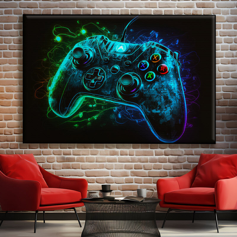 Akustikstoff mit Motiv: Controller