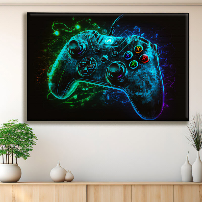 Akustikstoff mit Motiv: Controller