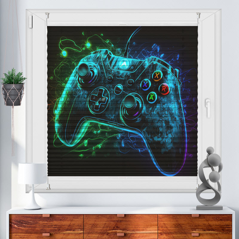 Wabenplissee mit Motiv: Controller