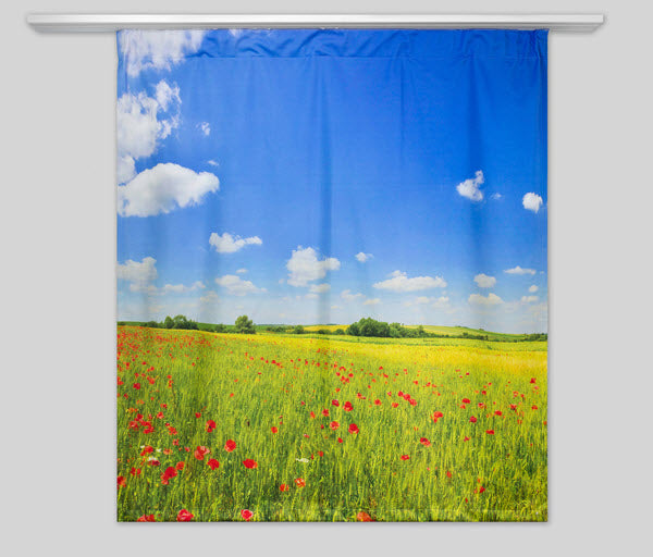 Fotovorhang mit Landschaft Motiv 100 cm