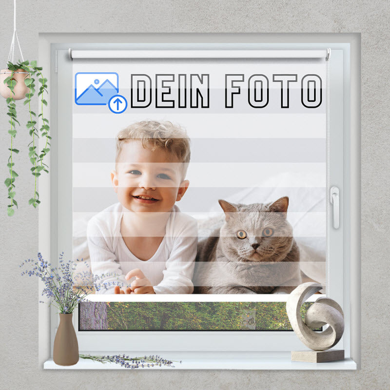 Doppelrollo Klemmfix mit Motiv