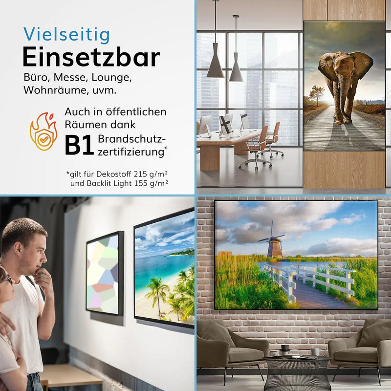 Vielseitig Einsetzbar: Büro, Messe, Lounge, Wohnräume, uvm. mit B1-zertifikat für öffentliche Räume