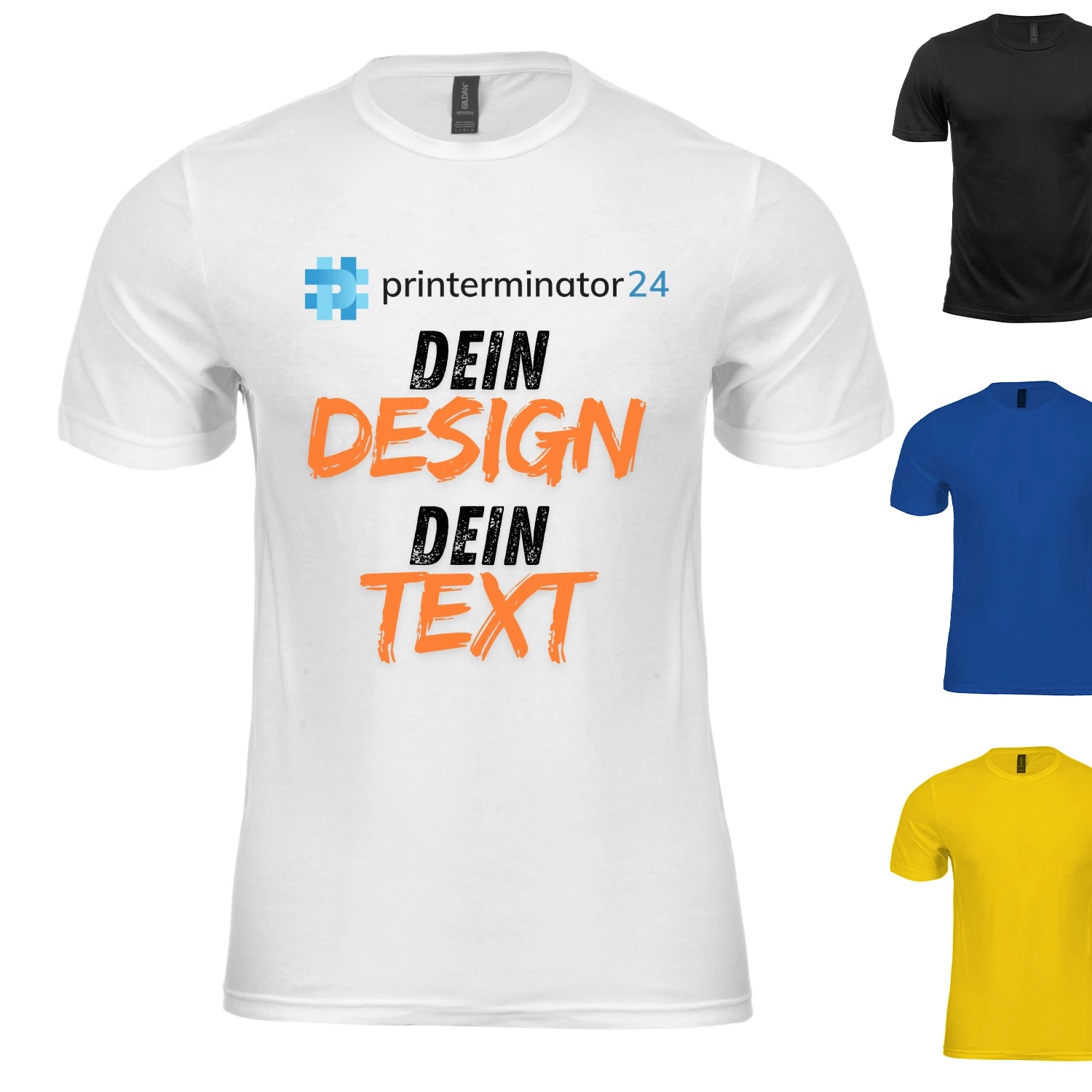 T-Shirt bedrucken lassen: Dein Design, Dein Text auf Herren/Unisex T-Shirts