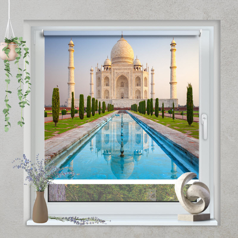 Klemmfix Rollo mit Motiv: Taj Mahal
