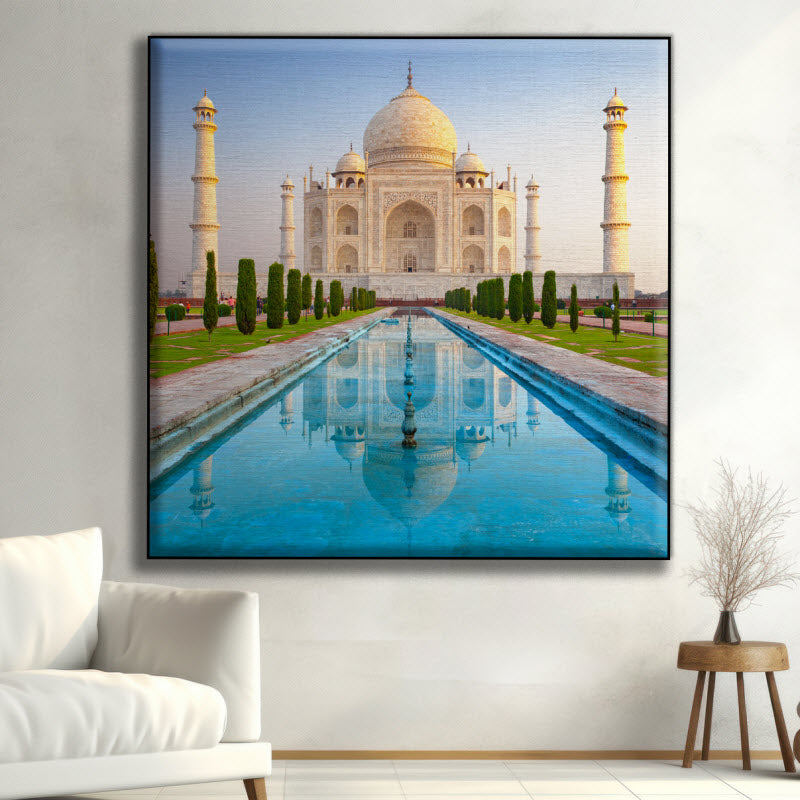 Textilspannrahmen mit Motiv: Taj Mahal