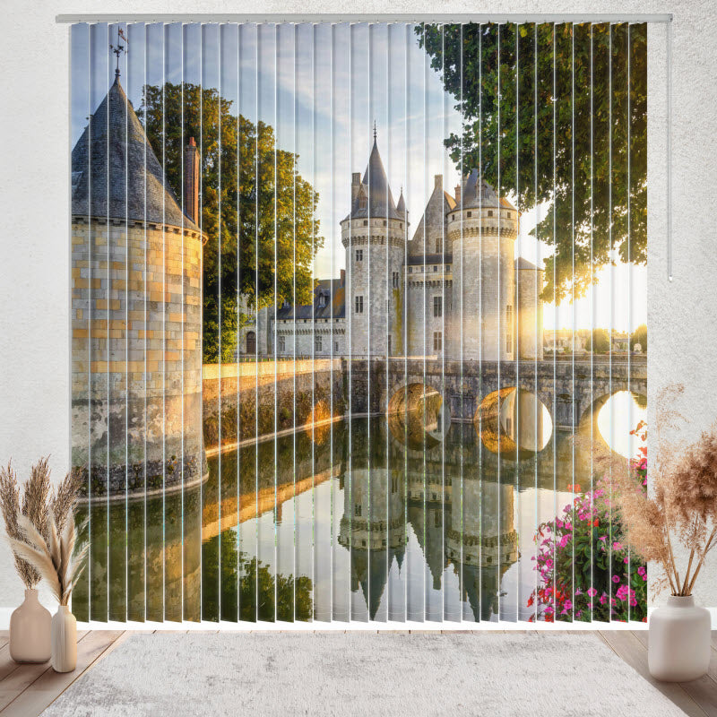Lamellenvorhang mit Motiv: Schloss Loire Tal