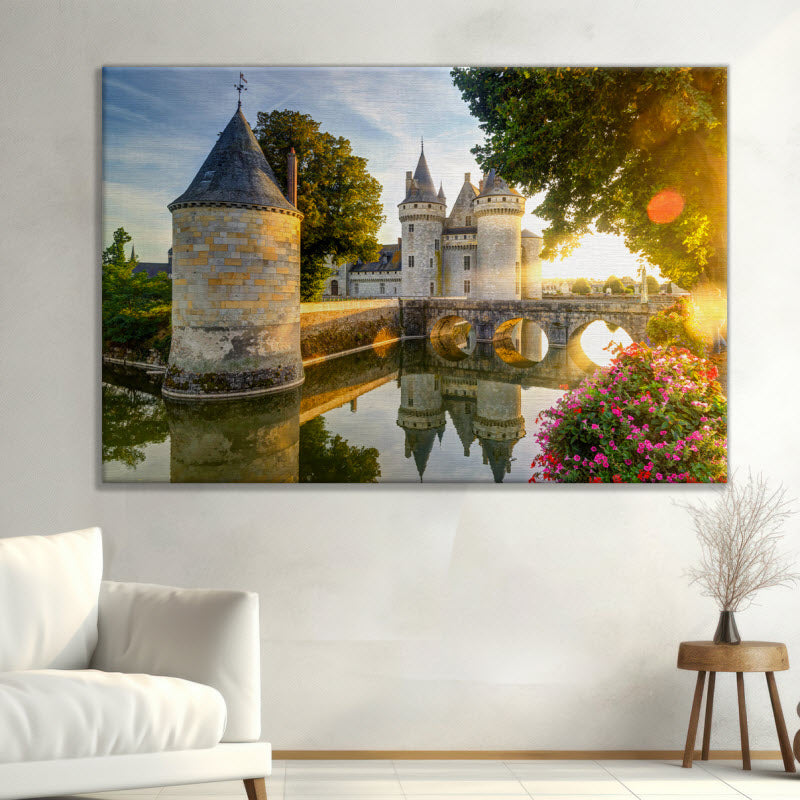 Leinwand mit Motiv: Schloss Loire Tal