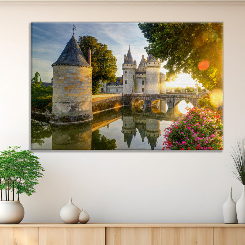 Leinwand mit Motiv: Schloss Loire Tal