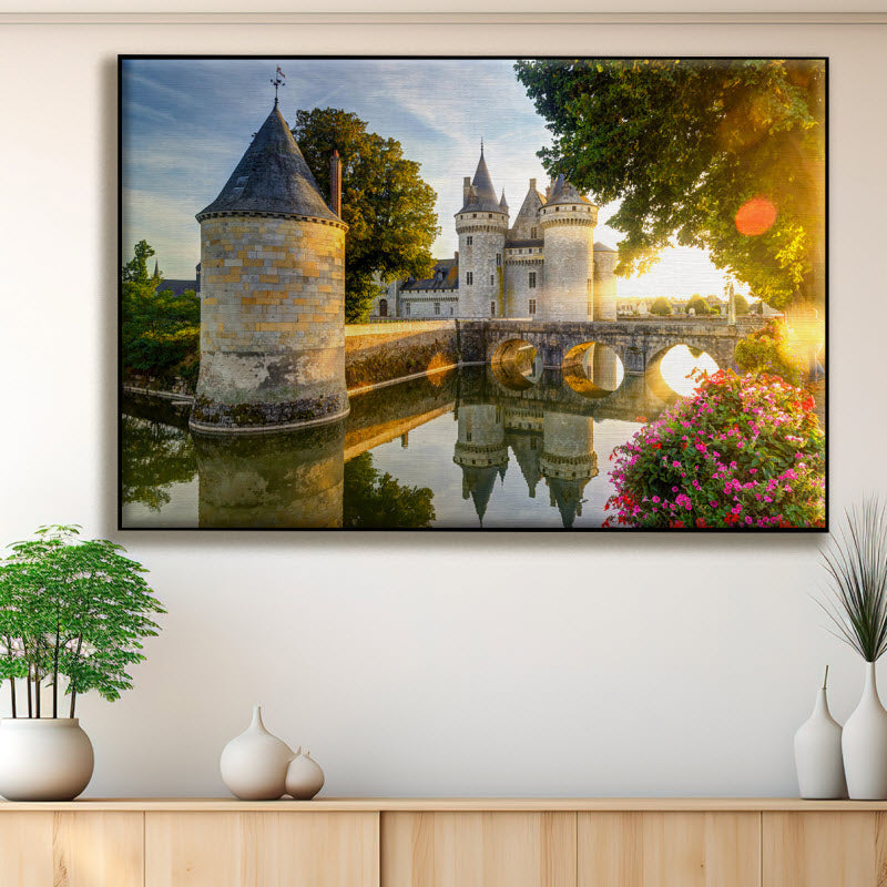 Textilspannrahmen mit Motiv: Schloss Loire Tal